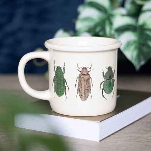 Off White Beetle Mug | Inspired Creative Gifts | UK Supplier