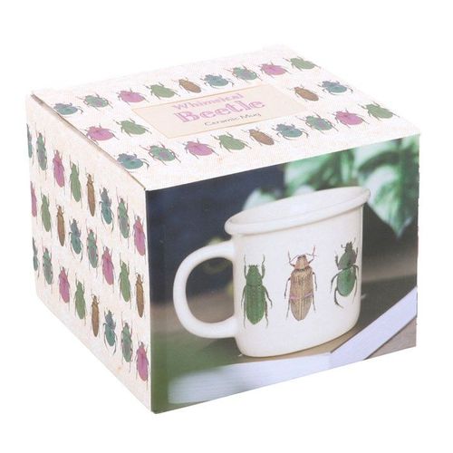Off White Beetle Mug | Inspired Creative Gifts | UK Supplier