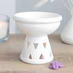 Off White Deep Bowl Oil Burner and Wax Warmer | Inspired Creative Gifts | UK Supplier