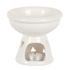 Off White Deep Bowl Oil Burner and Wax Warmer | Inspired Creative Gifts | UK Supplier