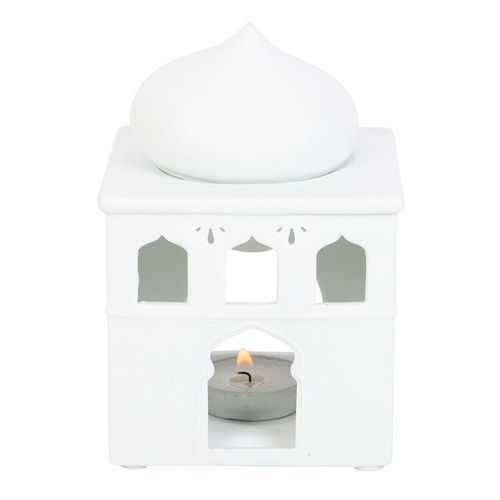 Off White Mosque Oil Burner and Incense Cone Holder | Inspired Creative Gifts | UK Supplier