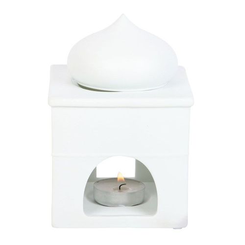 Off White Mosque Oil Burner and Incense Cone Holder | Inspired Creative Gifts | UK Supplier