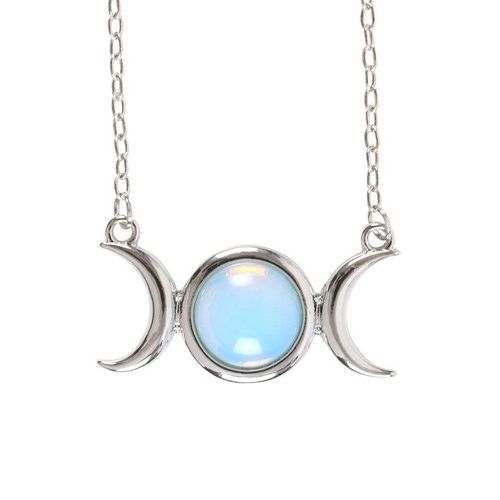 Opalite Triple Moon Necklace Card | Inspired Creative Gifts | UK Supplier