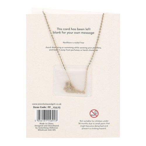 Orange Aura Crystal Mushroom Necklace Greeting Card | Inspired Creative Gifts | UK Supplier