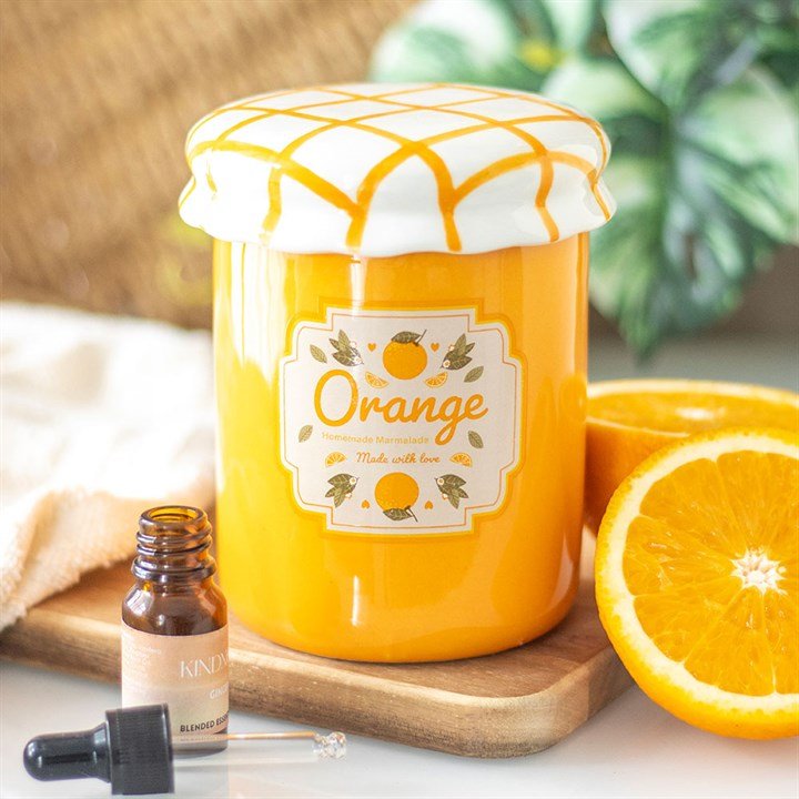 Orange Marmalade Jar Oil Burner and Wax Warmer | Inspired Creative Gifts | UK Supplier