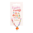 Orange Mushroom Beaded Pendant Necklace | Inspired Creative Gifts | UK Supplier