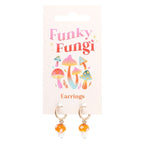 Orange Mushroom Dangle Earrings | Inspired Creative Gifts | UK Supplier