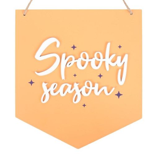 Orange Spooky Season Hanging Sign | Inspired Creative Gifts | UK Supplier