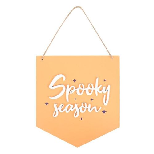 Orange Spooky Season Hanging Sign | Inspired Creative Gifts | UK Supplier