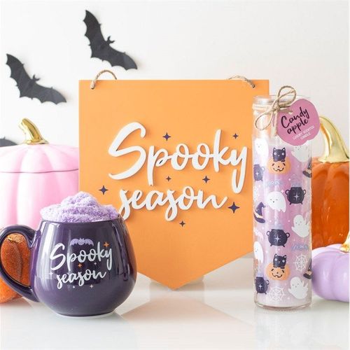 Orange Spooky Season Hanging Sign | Inspired Creative Gifts | UK Supplier