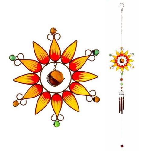 Orange Sunflower Windchime | Inspired Creative Gifts | UK Supplier