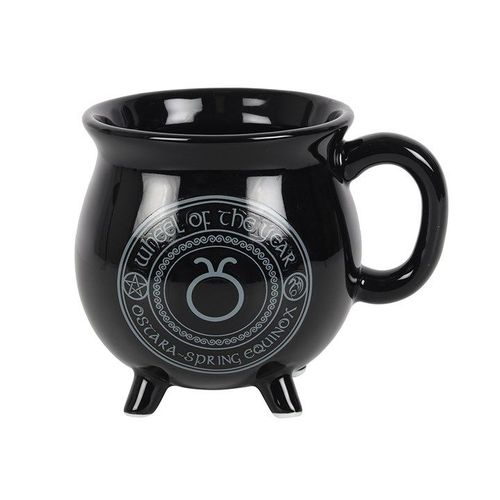 Ostara Colour Changing Cauldron Mug by Anne Stokes | Inspired Creative Gifts | UK Supplier