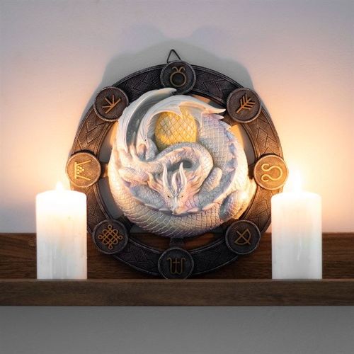Ostara Dragon Resin Wall Plaque by Anne Stokes | Inspired Creative Gifts | UK Supplier