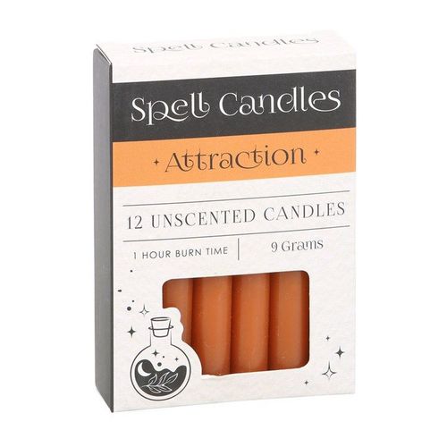 Pack of 12 Attraction Spell Candles | Inspired Creative Gifts | UK Supplier