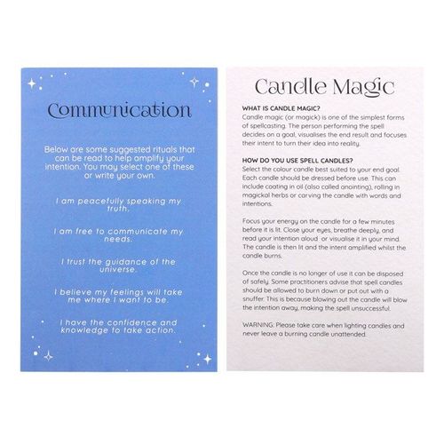 Pack of 12 Communication Spell Candles | Inspired Creative Gifts | UK Supplier