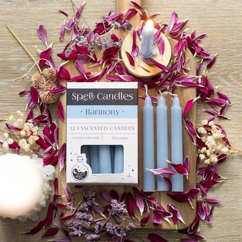 Pack of 12 Harmony Spell Candles | Inspired Creative Gifts | UK Supplier