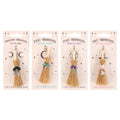 Pack of 12 Lucky Crystal Broomstick Car Charms | Inspired Creative Gifts | UK Supplier