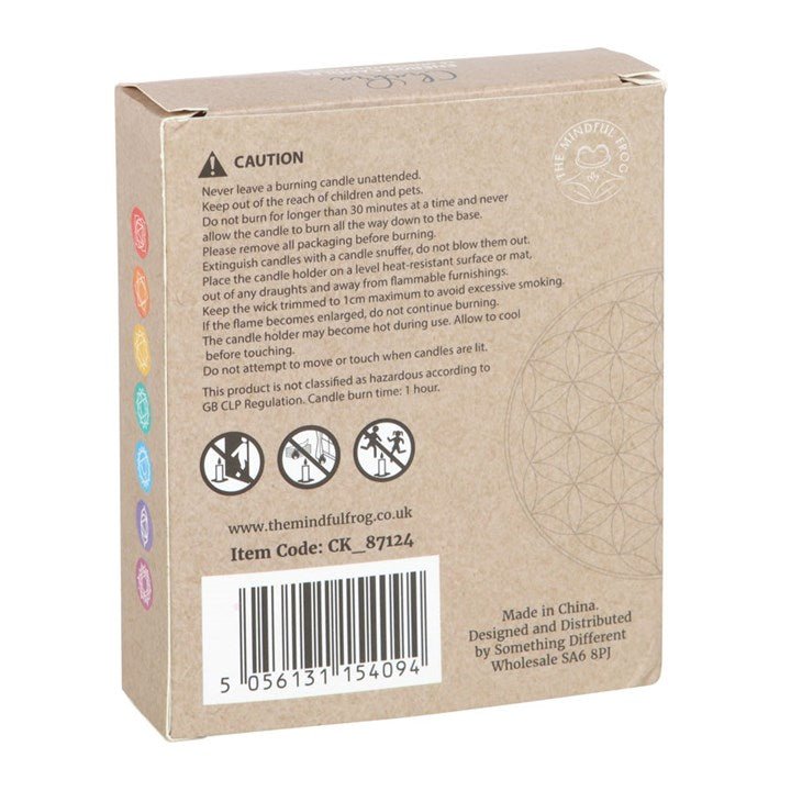 Pack of 14 Unscented Chakra Energy Candles | Inspired Creative Gifts | UK Supplier