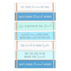 Pack of 6 Nautical Block Signs | Inspired Creative Gifts | UK Supplier