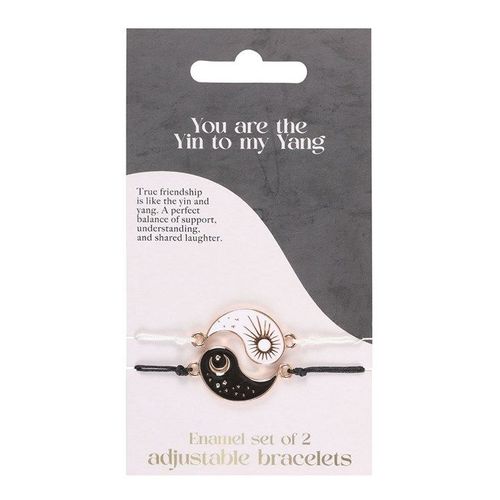 Pair of Yin Yang Best Friend Charm Bracelets | Inspired Creative Gifts | UK Supplier