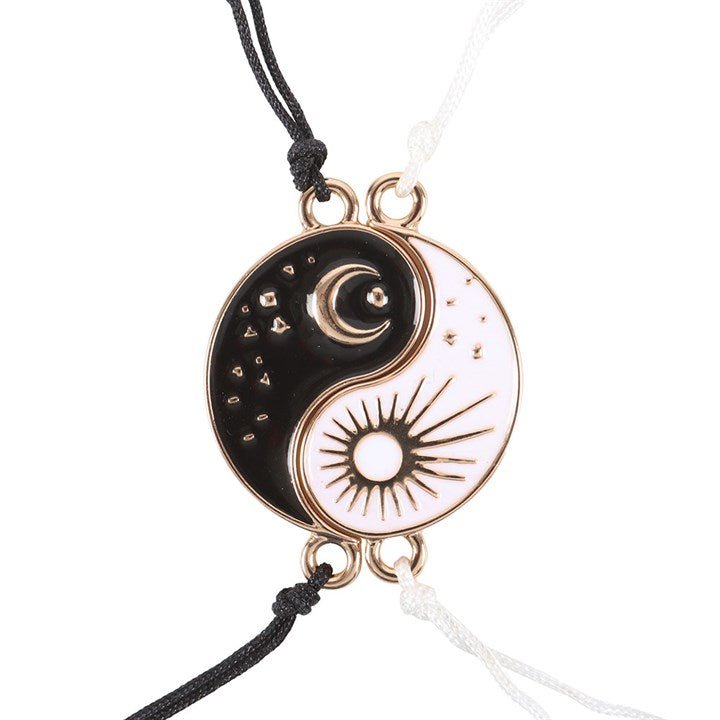 Pair of Yin Yang Best Friend Charm Bracelets | Inspired Creative Gifts | UK Supplier
