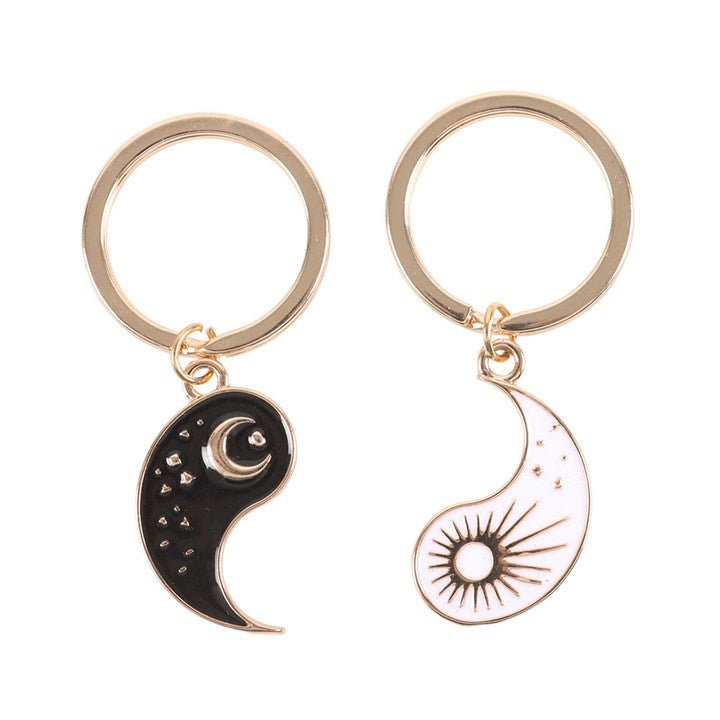 Pair of Yin Yang Best Friend Keyrings | Inspired Creative Gifts | UK Supplier