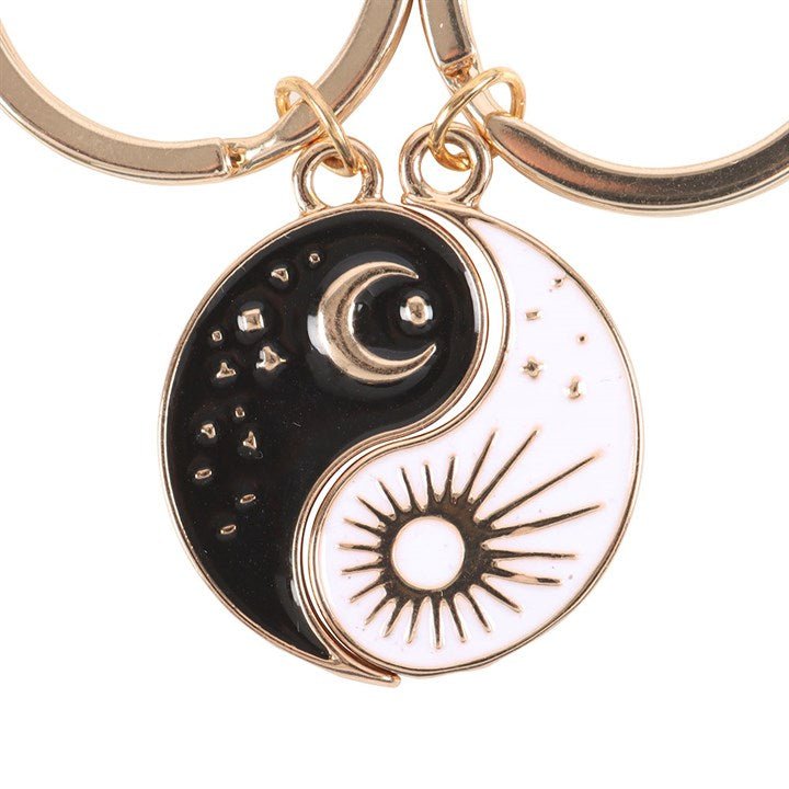 Pair of Yin Yang Best Friend Keyrings | Inspired Creative Gifts | UK Supplier