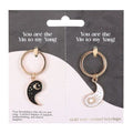 Pair of Yin Yang Best Friend Keyrings | Inspired Creative Gifts | UK Supplier