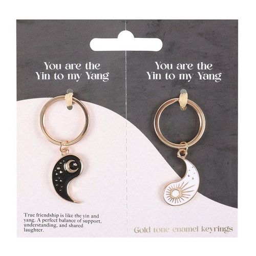 Pair of Yin Yang Best Friend Keyrings | Inspired Creative Gifts
