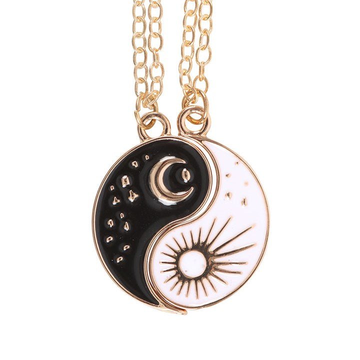 Pair of Yin Yang Best Friend Pendant Necklaces | Inspired Creative Gifts | UK Supplier