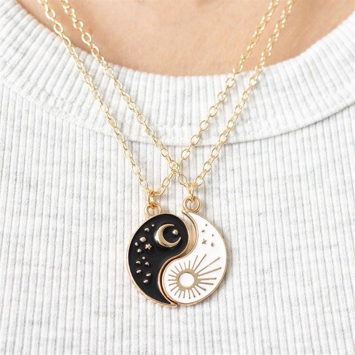 Pair of Yin Yang Best Friend Pendant Necklaces | Inspired Creative Gifts | UK Supplier