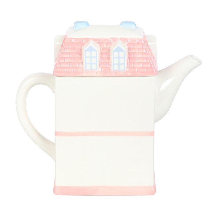 Pastel House Shaped Teapot | Inspired Creative Gifts | UK Supplier