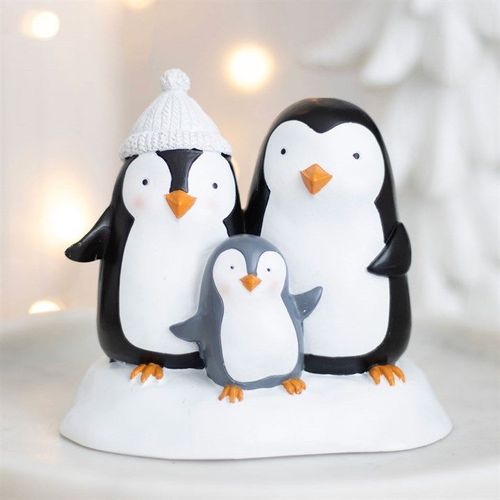 Penguin Family Resin Ornament | Inspired Creative Gifts | UK Supplier
