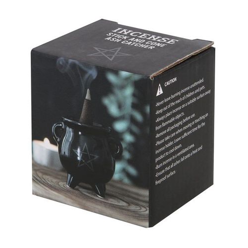 Pentagram Cauldron Ceramic Incense Holder | Inspired Creative Gifts | UK Supplier