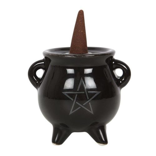 Pentagram Cauldron Ceramic Incense Holder | Inspired Creative Gifts | UK Supplier