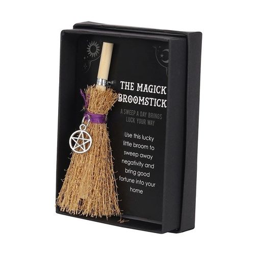 Pentagram Mini Magick Broomstick | Inspired Creative Gifts | UK Supplier