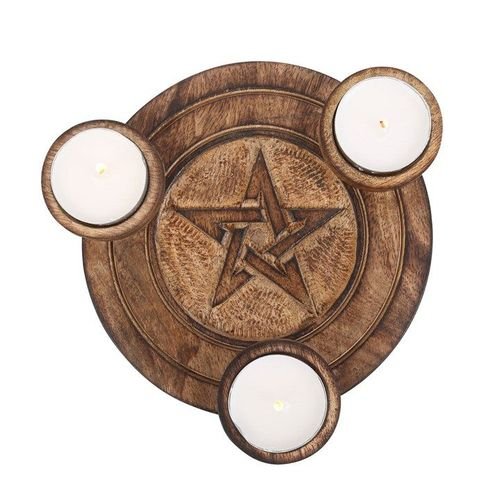 Pentagram Tea Light Candle Holder | Inspired Creative Gifts | UK Supplier