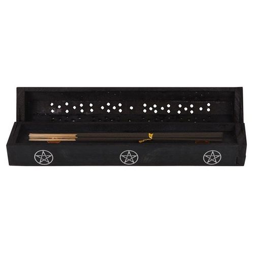 Pentagram Wooden Black Pepper Incense Box Set | Inspired Creative Gifts | UK Supplier