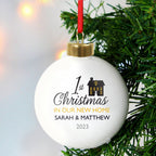 Personalised 1st Christmas in Our New Home Bauble | Inspired Creative Gifts | UK Supplier