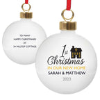 Personalised 1st Christmas in Our New Home Bauble | Inspired Creative Gifts | UK Supplier