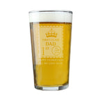 Personalised 1st Class Pint Glass | Inspired Creative Gifts | UK Supplier