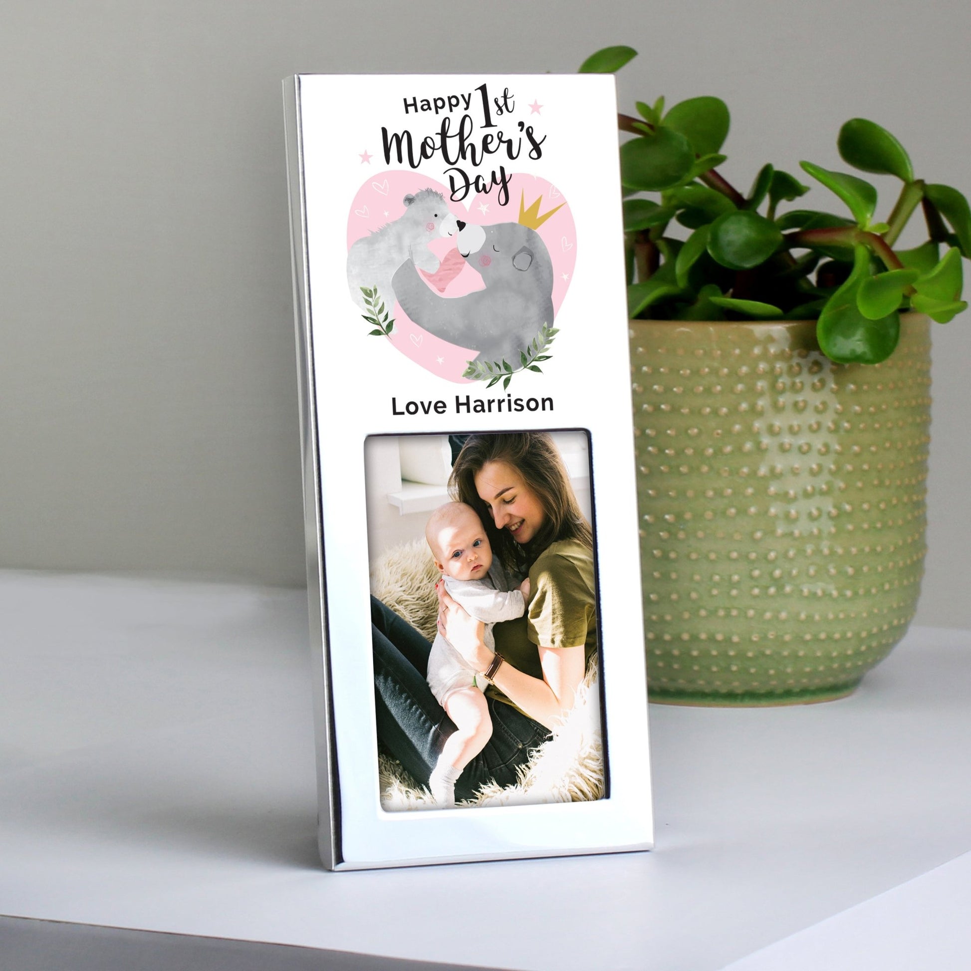 Personalised 1st Mothers Day Mama Bear 2x3 Photo Frame | Inspired Creative Gifts | UK Supplier