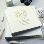 Personalised 50th Golden Wedding Anniversary Photo Album | Inspired Creative Gifts | UK Supplier