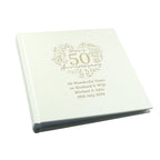Personalised 50th Golden Wedding Anniversary Photo Album | Inspired Creative Gifts | UK Supplier