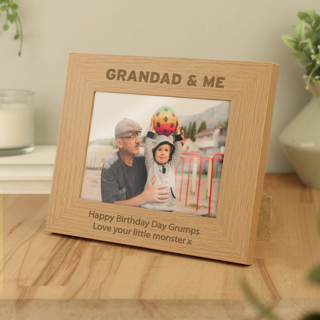 Personalised 5x7 Grandad & Me Photo Frame | Inspired Creative Gifts | UK Supplier