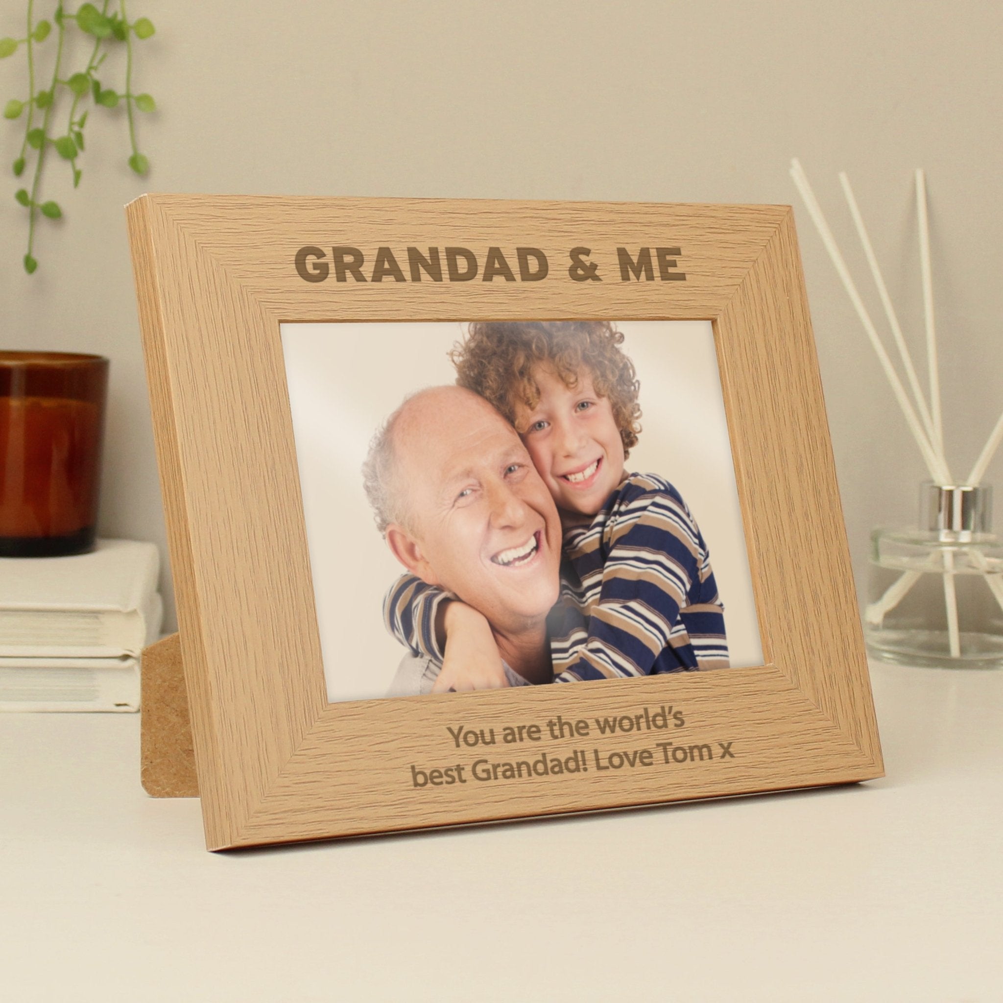 Personalised 5x7 Grandad & Me Photo Frame | Inspired Creative Gifts | UK Supplier