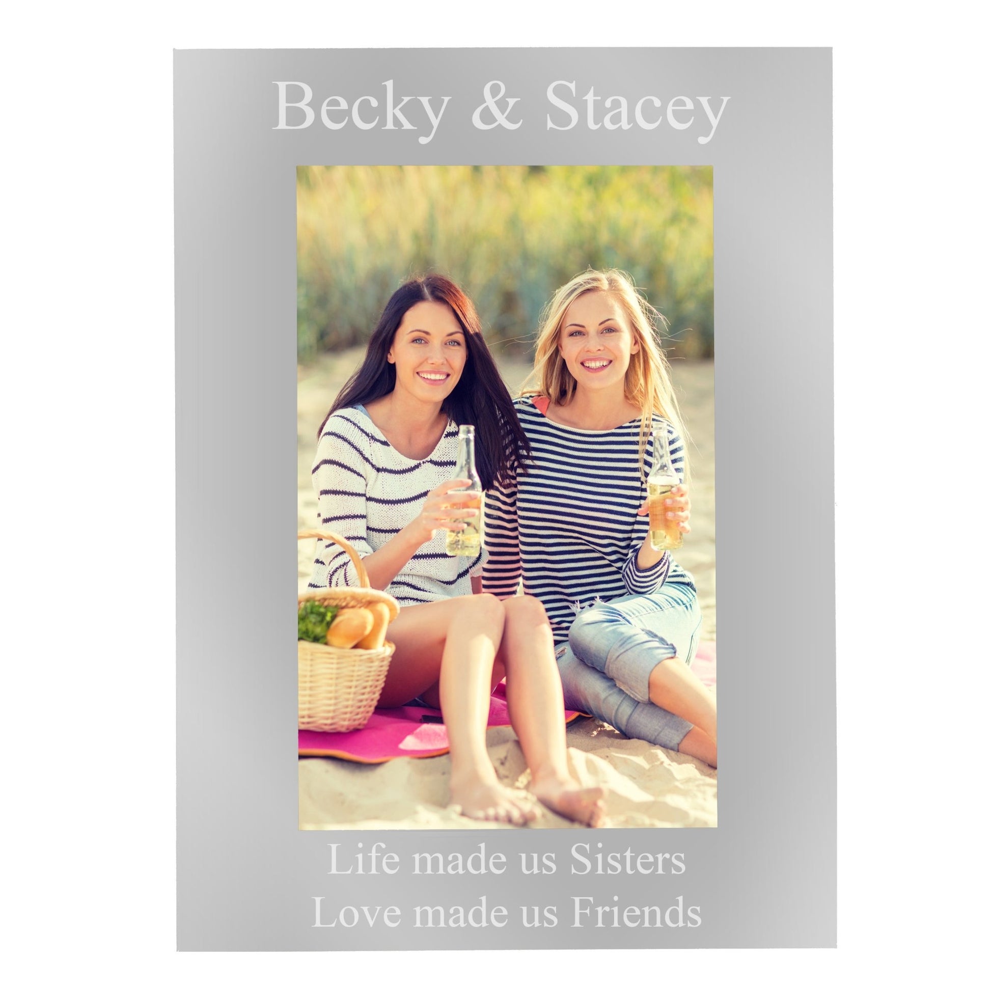Personalised 6x4 Silver Photo Frame | Inspired Creative Gifts | UK Supplier