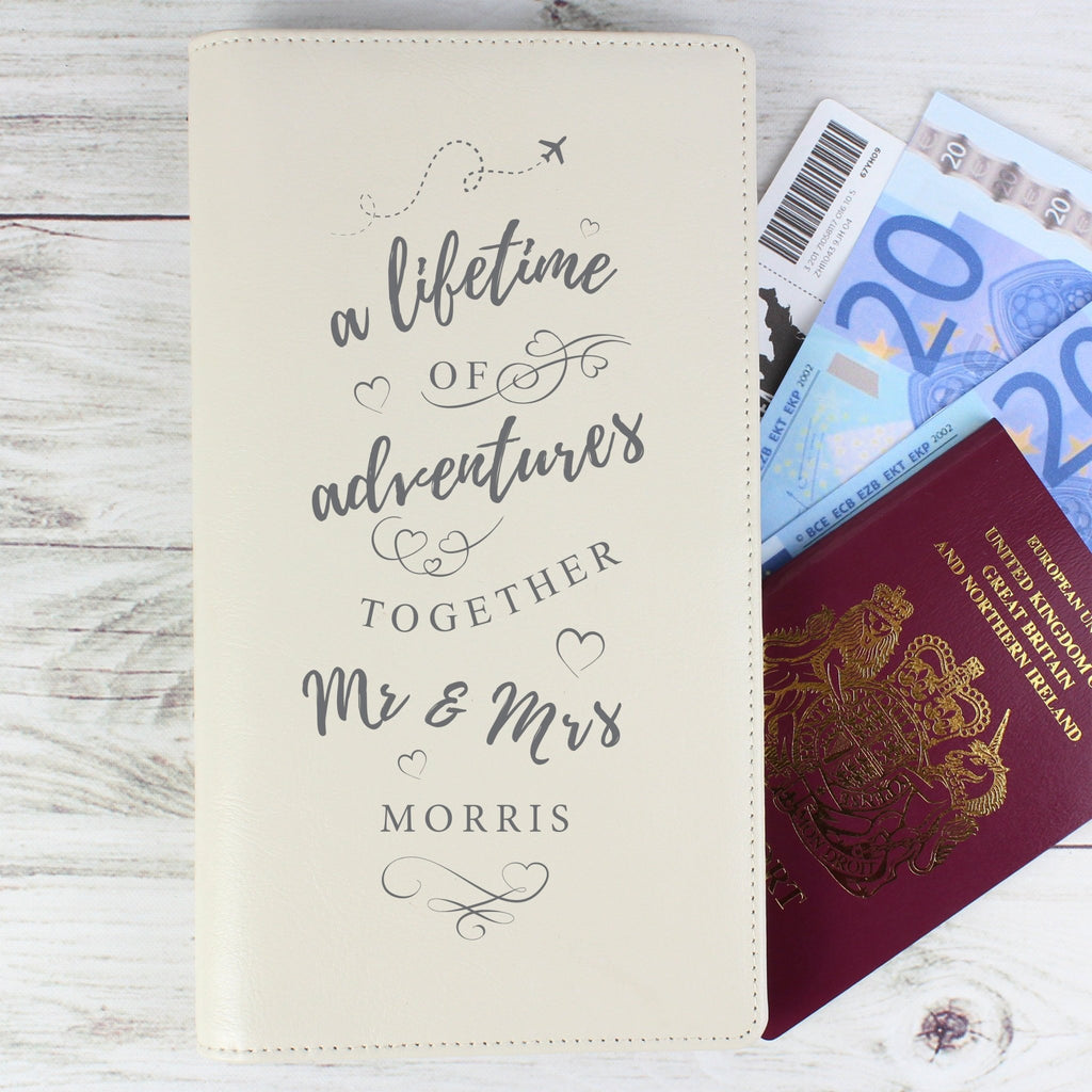 Personalised A Lifetime Of... Travel Document Holder | Inspired Creative Gifts | UK Supplier