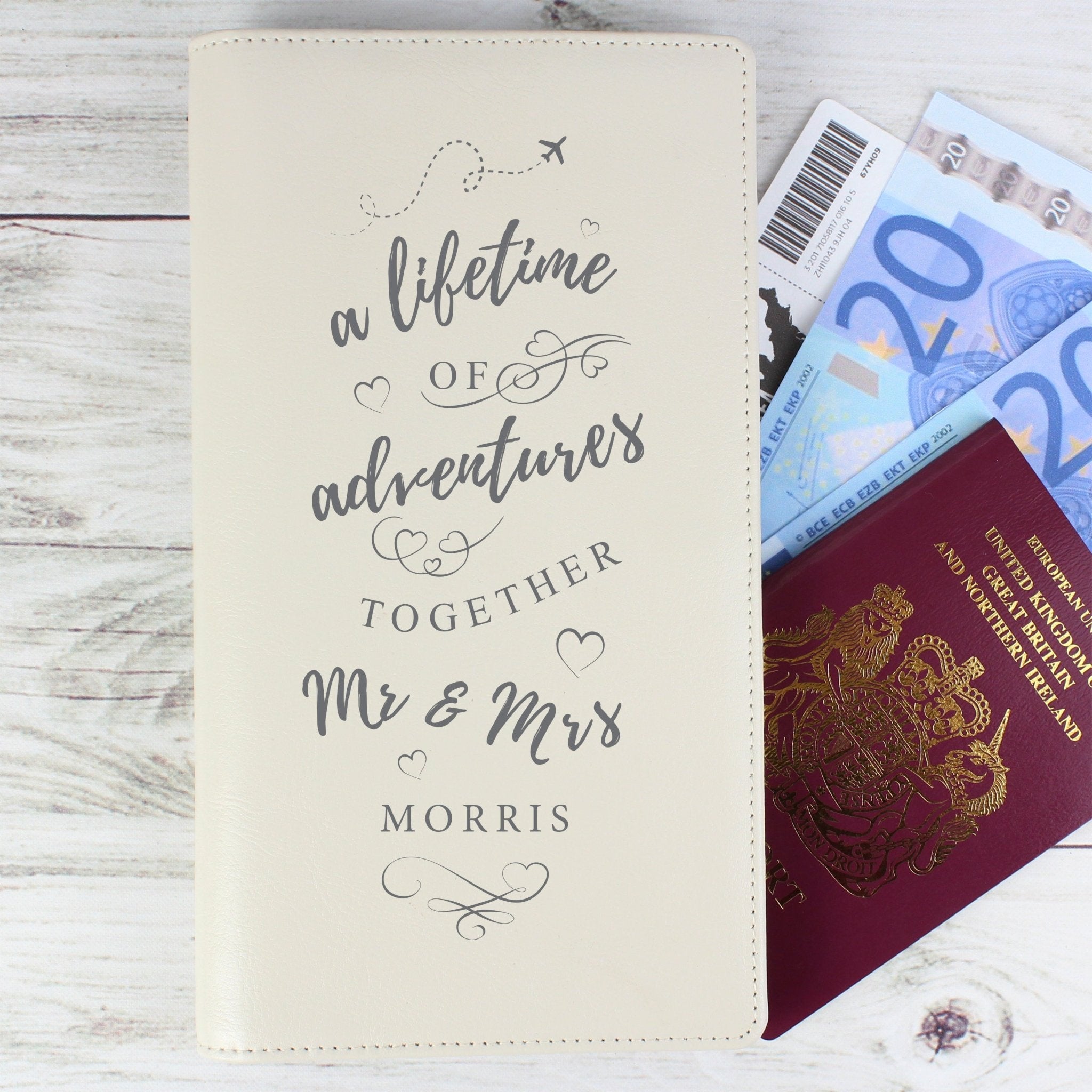 Personalised A Lifetime Of... Travel Document Holder | Inspired Creative Gifts | UK Supplier