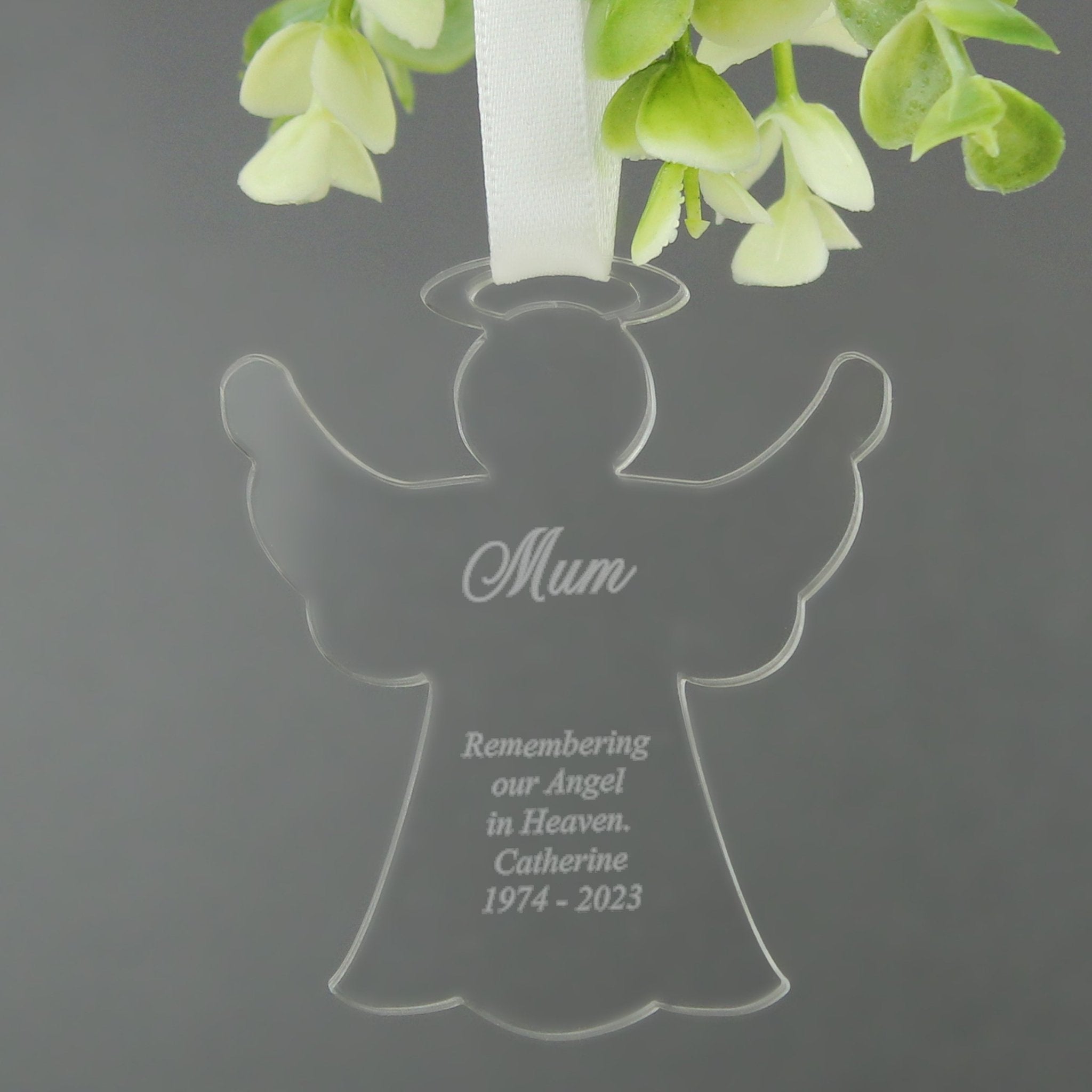 Personalised Acrylic Angel Decoration | Inspired Creative Gifts | UK Supplier